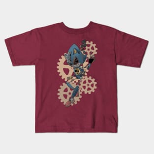 Steampunk Metal Sonic Kids T-Shirt